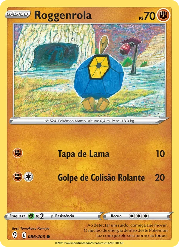 Roggenrola 86/203 Céus em Evolução