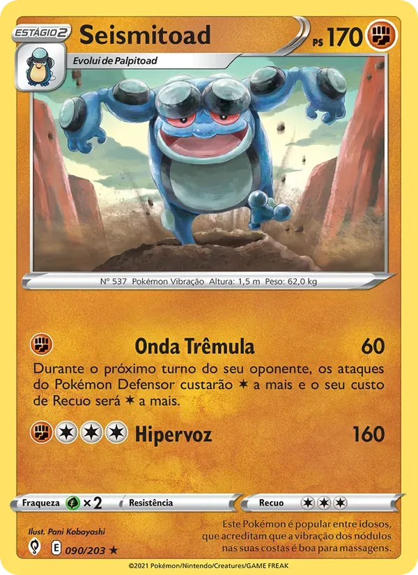 Seismitoad 90/203 Céus em Evolução