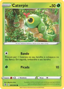 Caterpie 1 Golpe Fusão