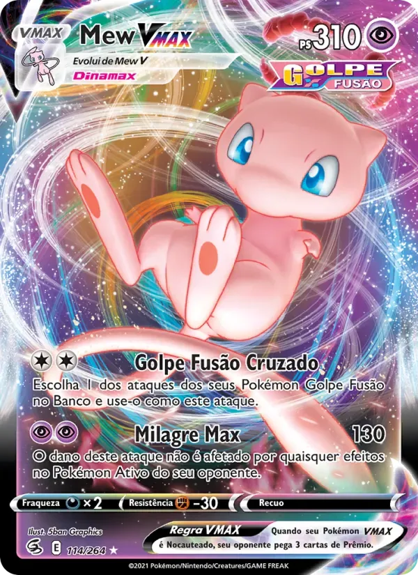 Mew VMAX 114/264 Golpe Fusão