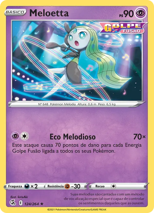 Meloetta 124/264 Golpe Fusão