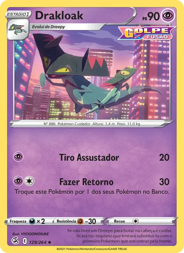 Drakloak 129/264 Golpe Fusão