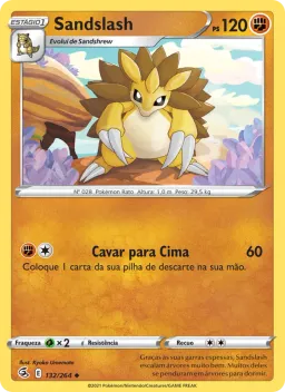 Sandslash 132 Golpe Fusão