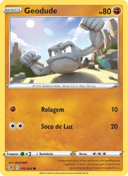 Geodude 135 Golpe Fusão