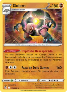Golem 137 Golpe Fusão