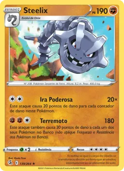 Steelix 139 Golpe Fusão
