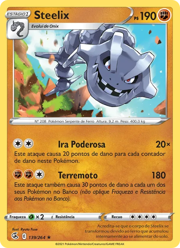 Steelix 139/264 Golpe Fusão