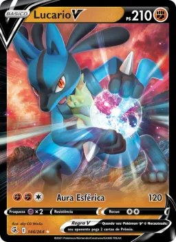Lucario V 146 Golpe Fusão