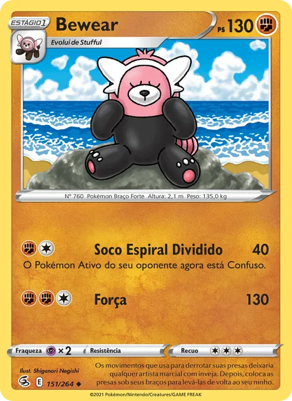 Bewear 151/264 Golpe Fusão