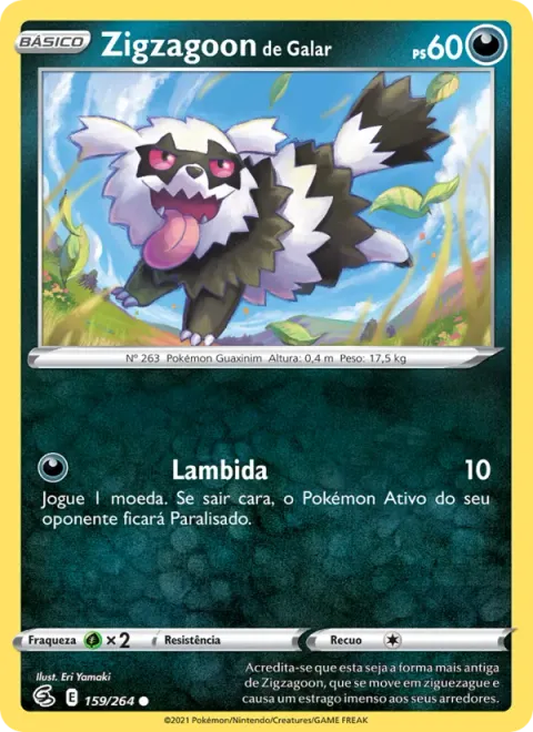Zigzagoon de Galar 159/264