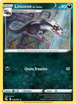 Linoone de Galar 160 Golpe Fusão