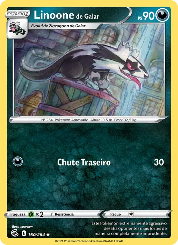 Linoone de Galar 160/264 Golpe Fusão