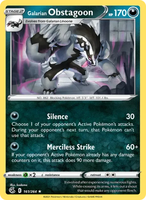 Obstagoon de Galar 161/264
