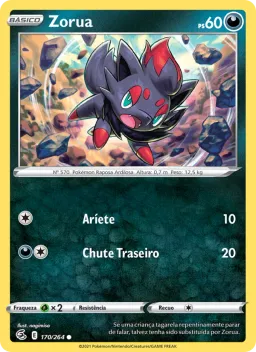 Zorua 170 Golpe Fusão