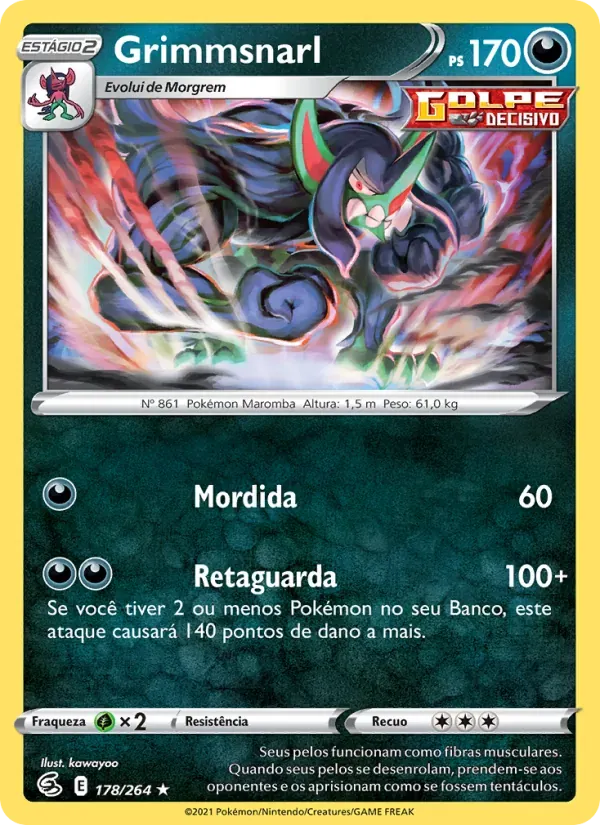 Grimmsnarl 178/264 Golpe Fusão