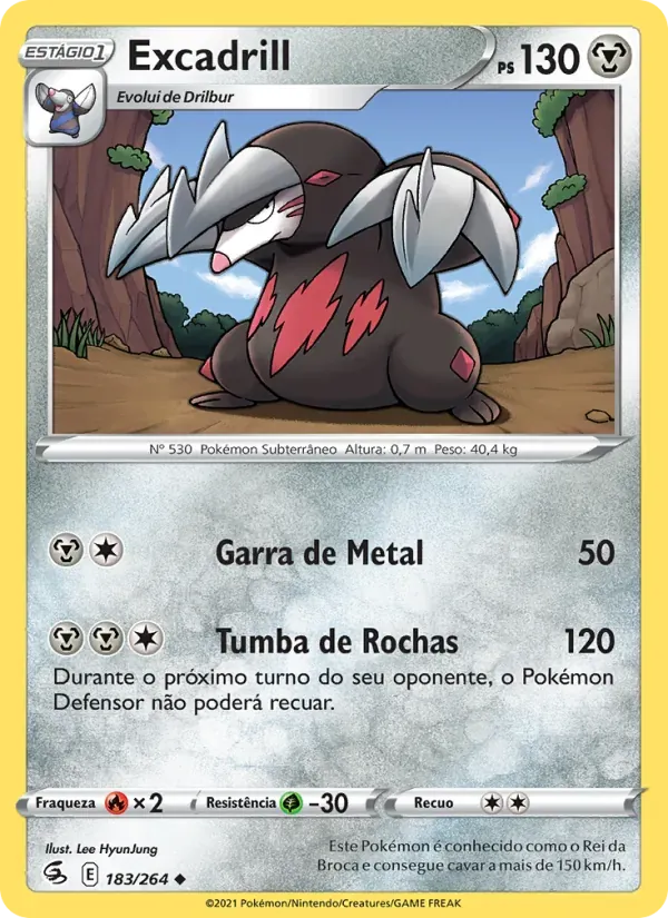 Excadrill 183/264 Golpe Fusão