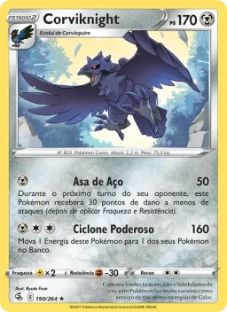 Corviknight 190 Golpe Fusão