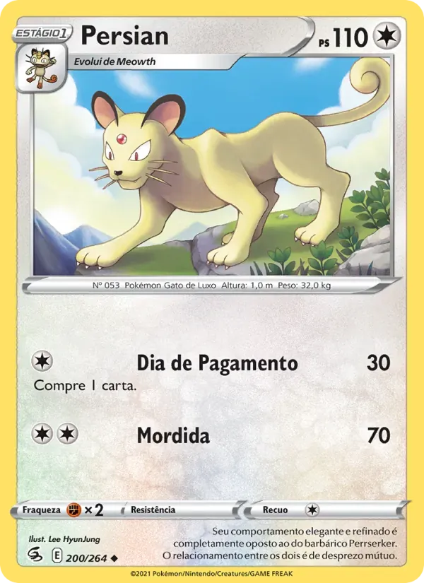 Persian 200/264 Golpe Fusão