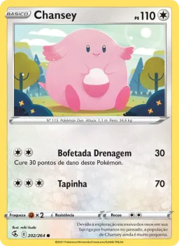 Chansey 202 Golpe Fusão