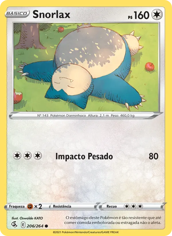 Snorlax 206/264 Golpe Fusão