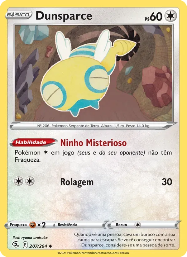 Dunsparce 207/264 Golpe Fusão