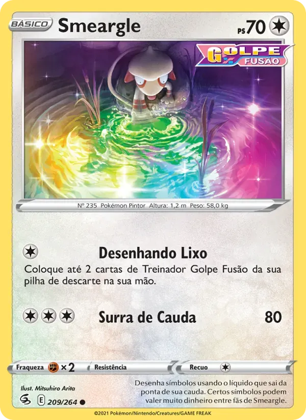 Smeargle 209/264 Golpe Fusão
