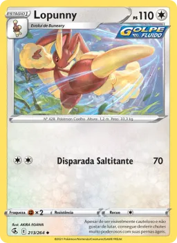 Lopunny 213 Golpe Fusão
