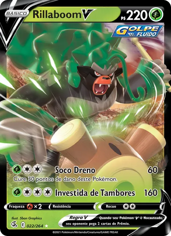 Rillaboom V 22/264 Golpe Fusão