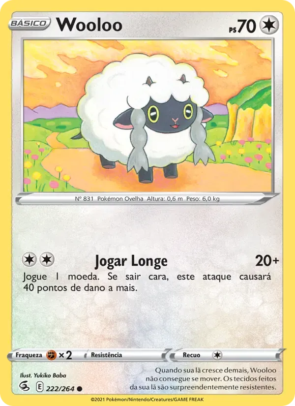 Wooloo 222/264 Golpe Fusão