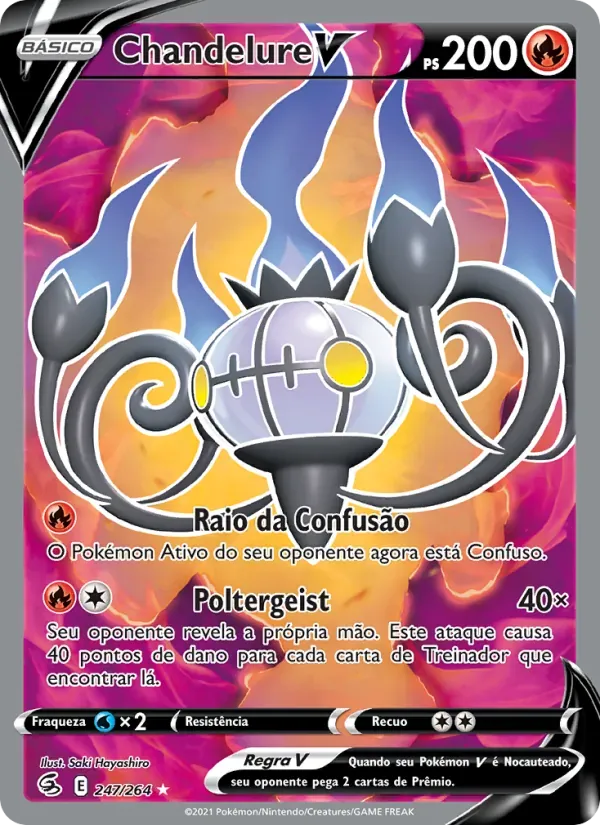 Chandelure V 247/264 Golpe Fusão