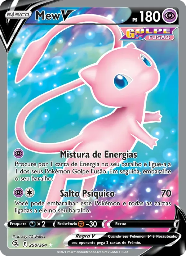 Mew V 250/264 Golpe Fusão