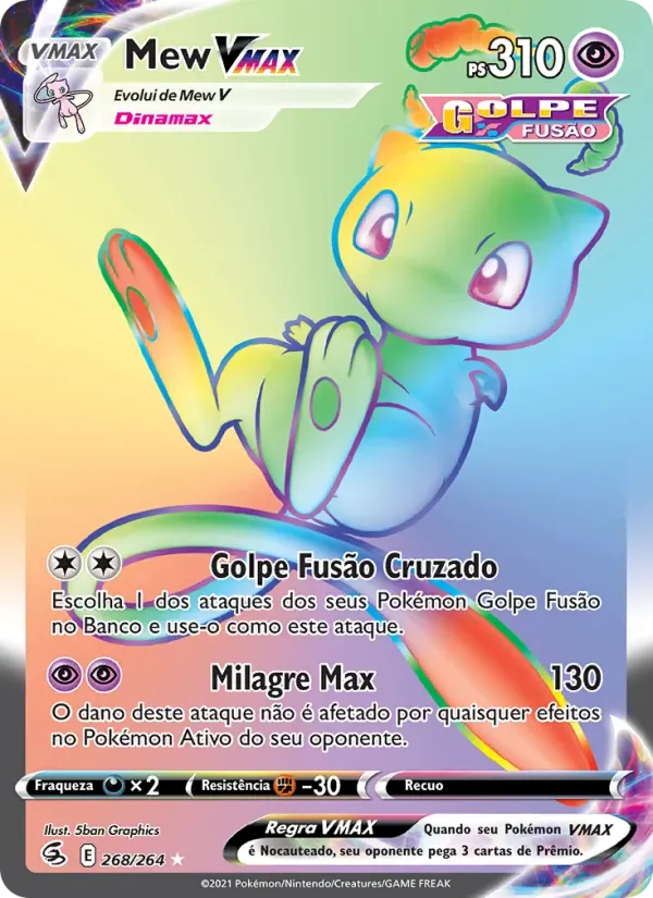 Mew VMAX 268/264 Golpe Fusão