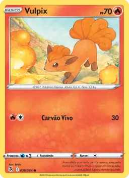 Vulpix 28 Golpe Fusão