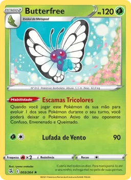 Butterfree 3 Golpe Fusão