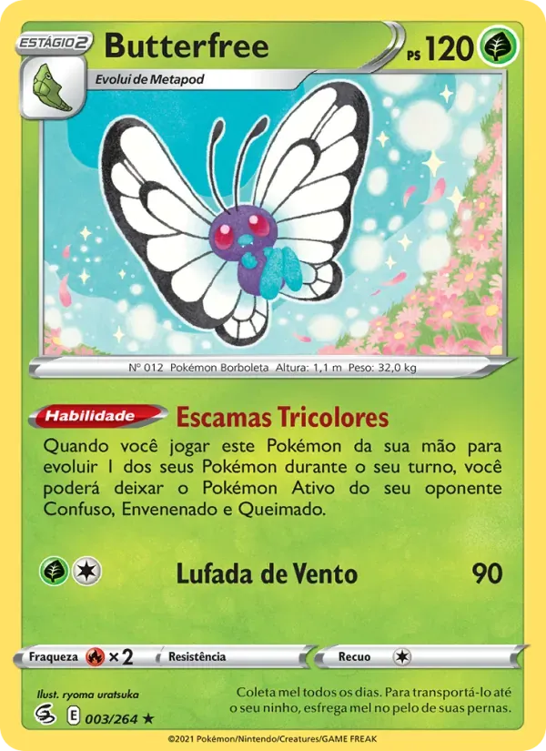 Butterfree 3/264 Golpe Fusão
