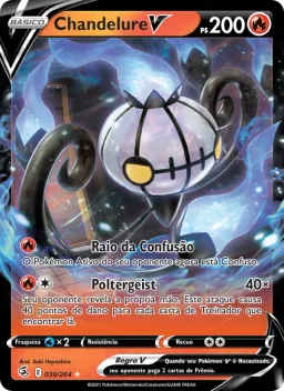 Chandelure V 39 Golpe Fusão