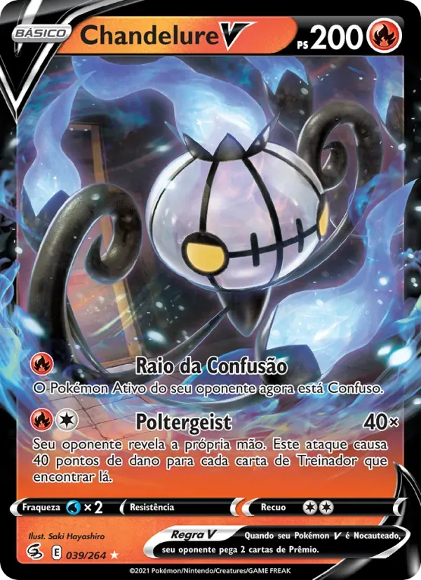 Chandelure V 39/264 Golpe Fusão