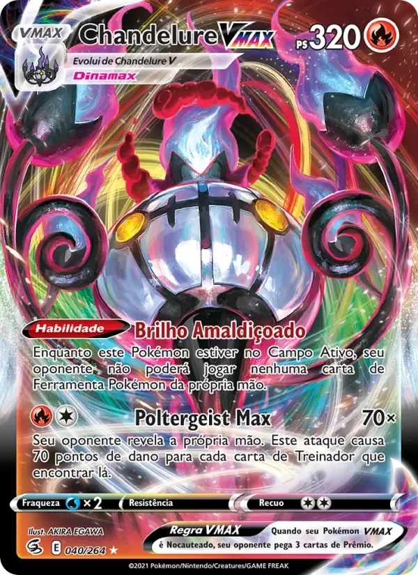Chandelure VMAX 40/264 Golpe Fusão