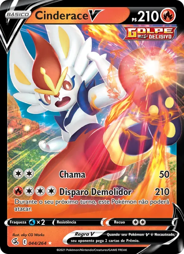 Cinderace V 44/264 Golpe Fusão