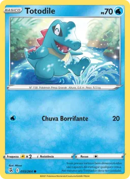 Totodile 55 Golpe Fusão