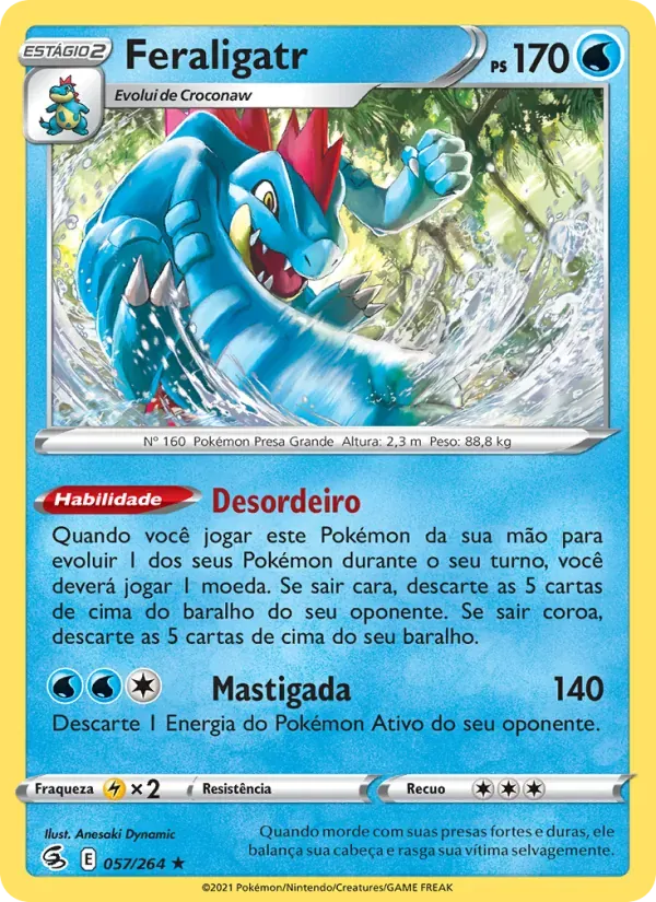 Feraligatr 57/264 Golpe Fusão
