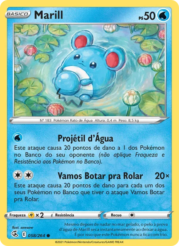 Marill 58/264 Golpe Fusão