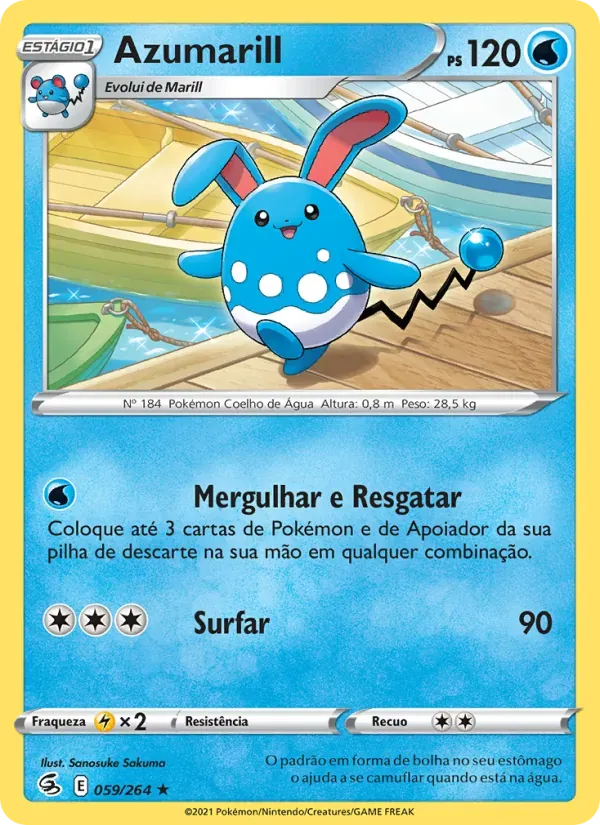 Azumarill 59/264 Golpe Fusão