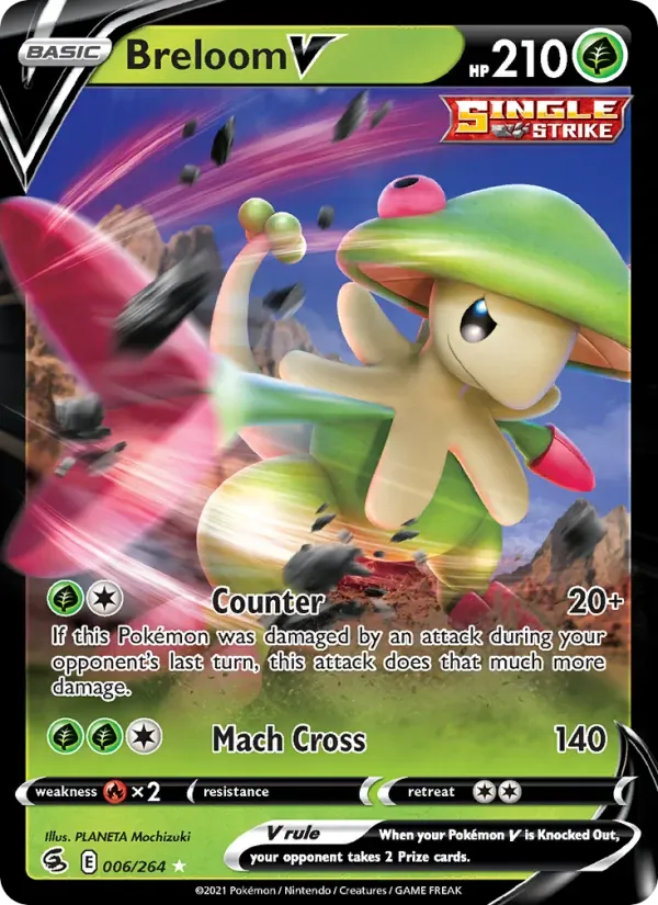 Breloom V 6/264 Golpe Fusão
