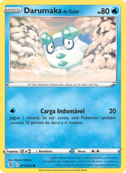 Darumaka de Galar 71 Golpe Fusão
