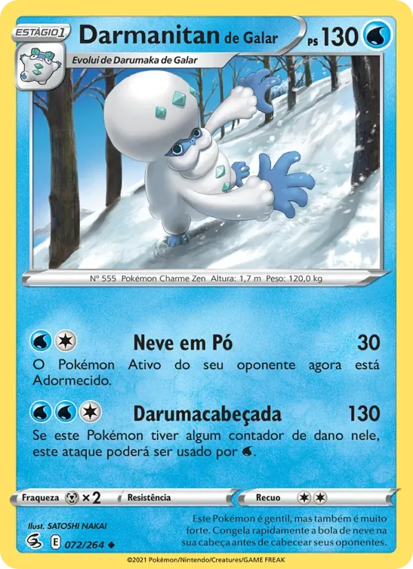 Darmanitan de Galar 72/264 Golpe Fusão