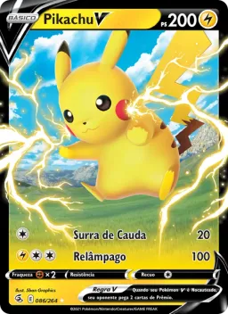 Pikachu V 86 Golpe Fusão