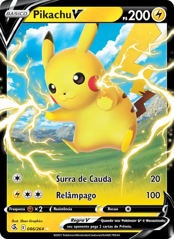 Pikachu V 86/264 Golpe Fusão