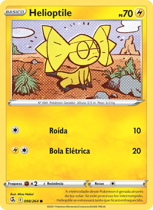Helioptile 98/264 Golpe Fusão
