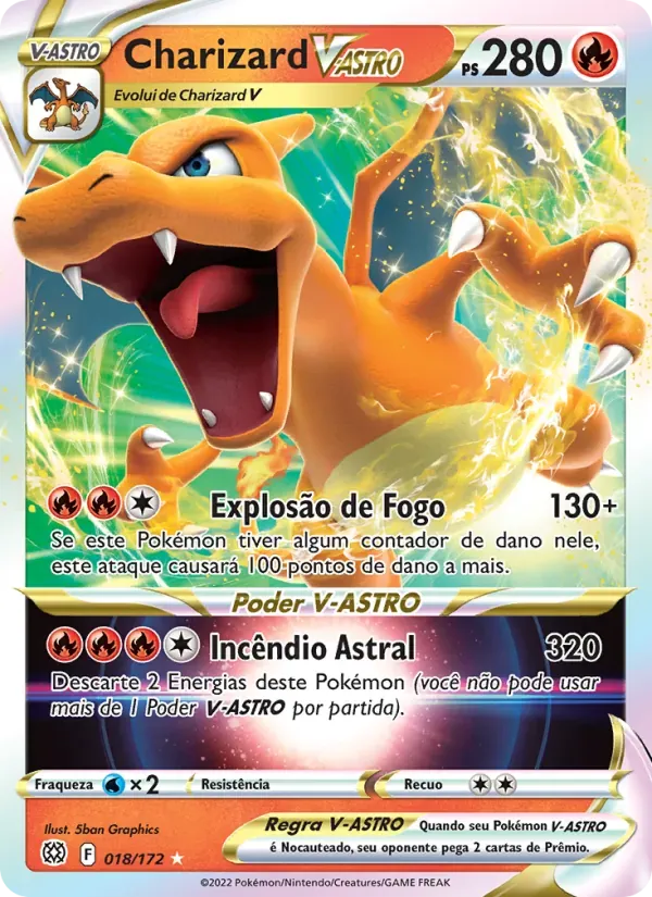 Charizard V-ASTRO 018/172 Astros Cintilantes